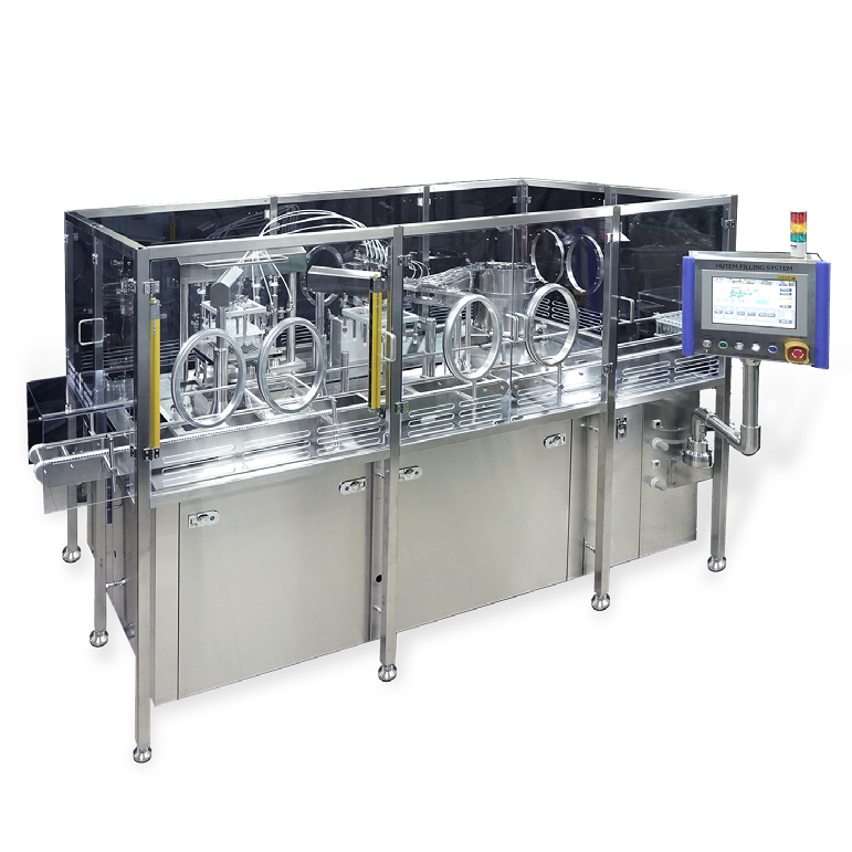 Step 4: Filling the filling material into the Prefilled Syringe and
                    closing with rubber stopper